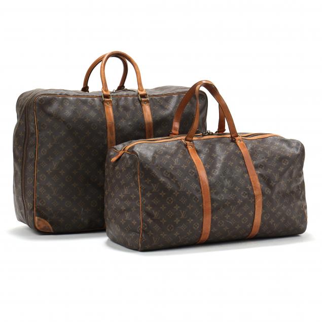 Appraisal: Two Monogram Canvas Luggage Items Louis Vuitton Made in France