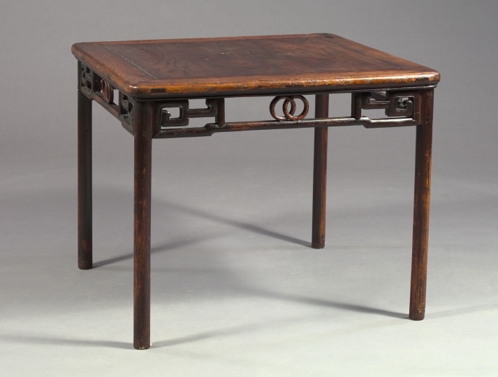 Appraisal: Asian Partially Stained Hardwood Breakfast Table in the Ming Dynasty