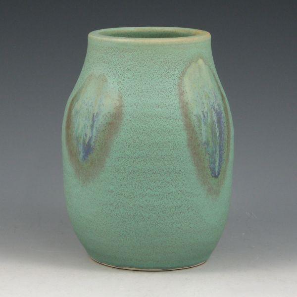 Appraisal: Seiz Pottery Earthenware vase from with gloss drips over matte