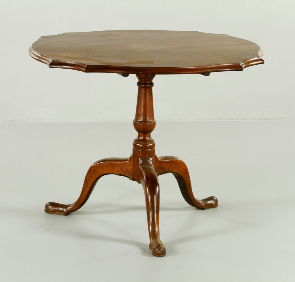 Appraisal: - New England Tilt-Top Tea Table Queen Anne New England