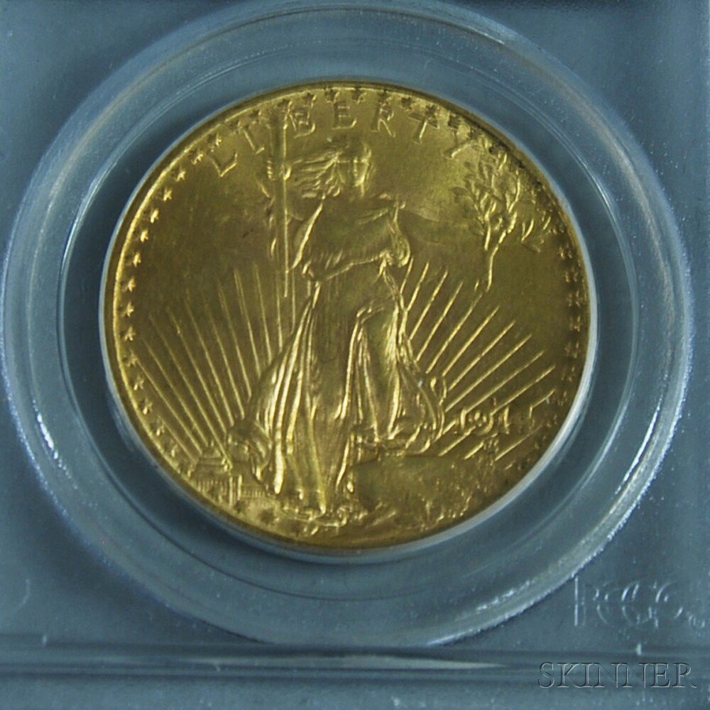 Appraisal: -S St Gaudens Twenty-dollar Gold Coin PCGS MS Rated Estimate