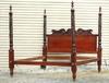 Appraisal: BED - Contemporary Empire style mahogany Ralph Lauren king size