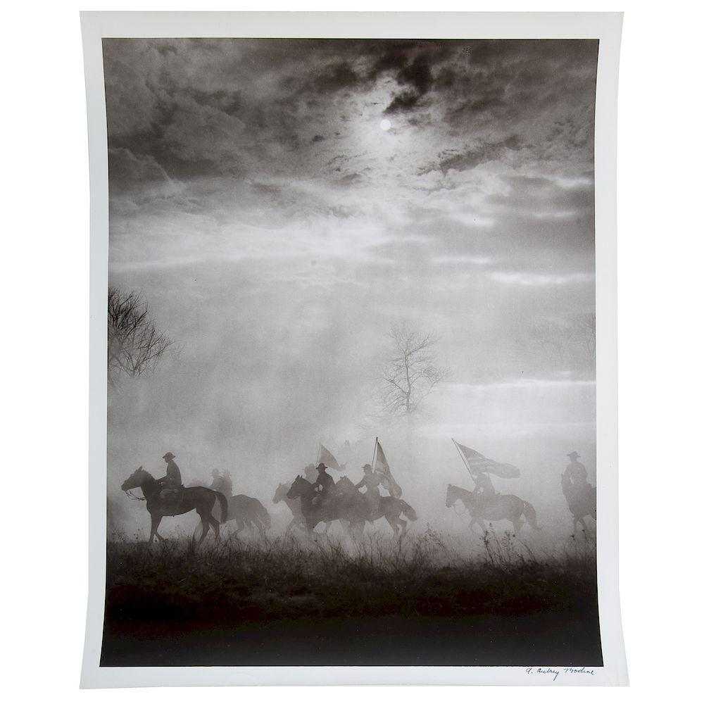 Appraisal: A Aubrey Bodine Morning Charge American - Gelatin silver print