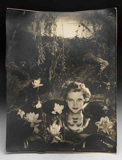 Appraisal: Angus McBean British - Dorothy Dickson surrealist view of lily