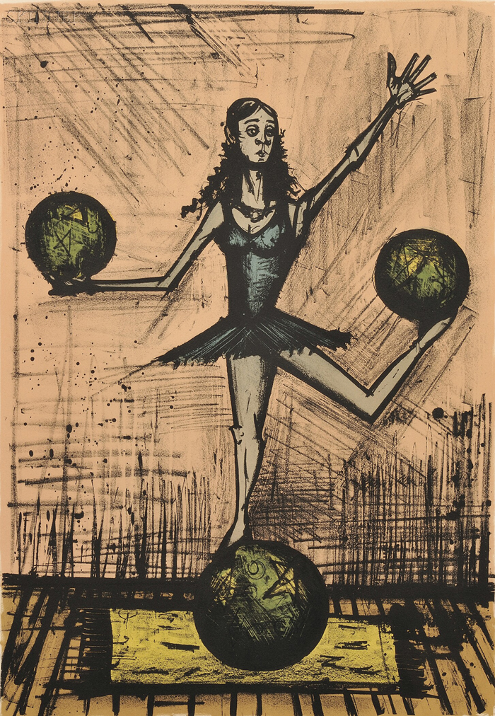 Appraisal: Bernard Buffet French - Mademoiselle X from MON CIRQUE edition