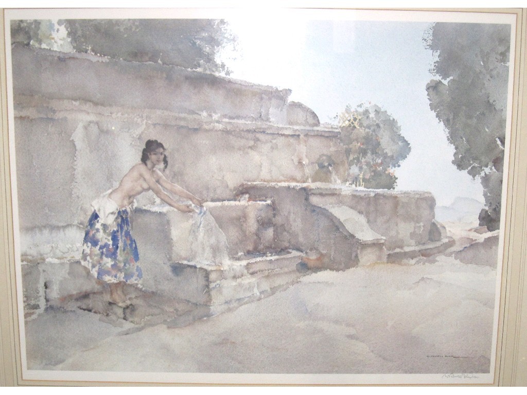 Appraisal: AFTER SIR WILLIAM RUSSELL FLINT Limited Edition reproduction 'At the