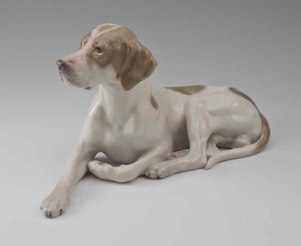 Appraisal: ROYAL COPENHAGEN MODEL OF A POINTER Dog No - Approx