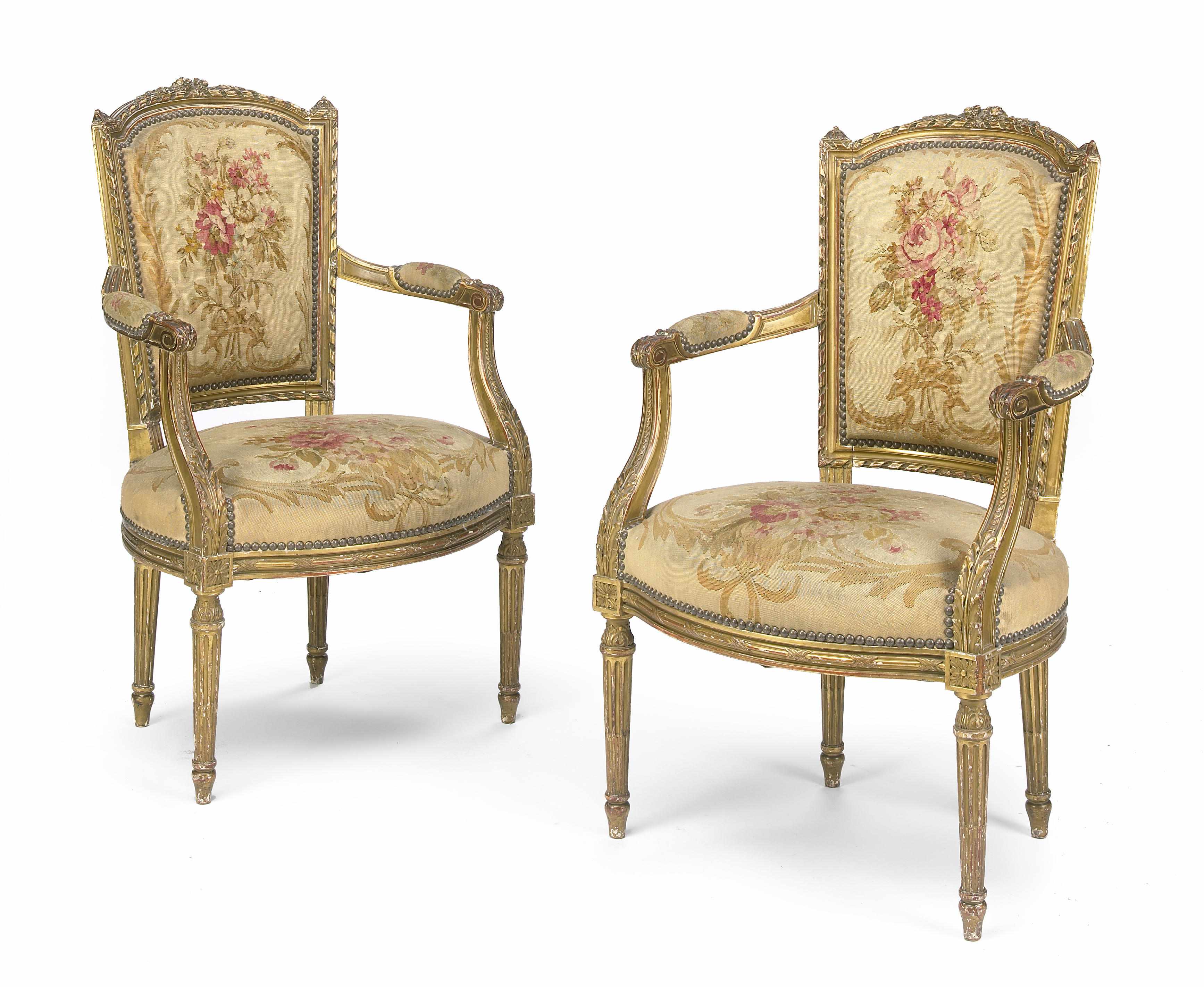 Appraisal: Property of another owner A pair of Louis XVI style