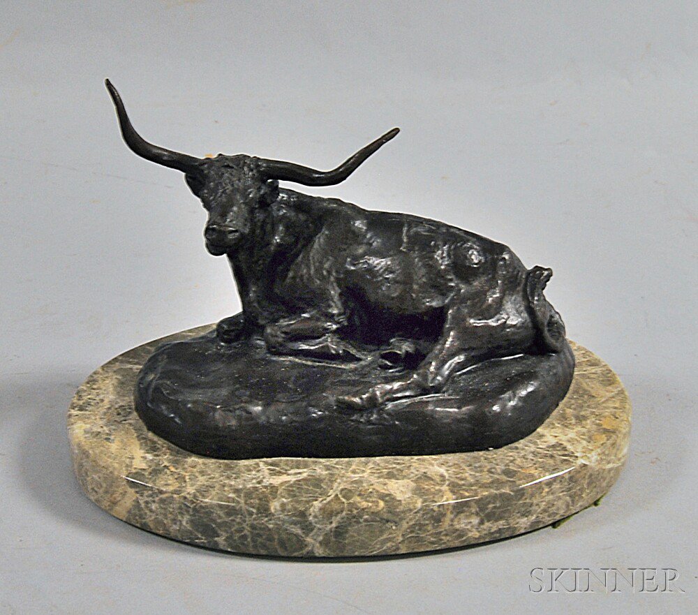 Appraisal: After Charles Marion Russell American - Texas Longhorn posthumous cast