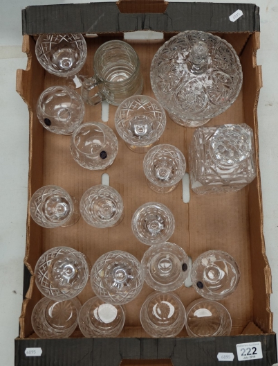 Appraisal: A good collection of Royal Doulton cut glass crystal including