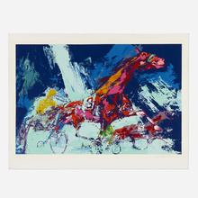 Appraisal: Leroy Neiman TROTTERS HORSE RACING screenprint in colors h w