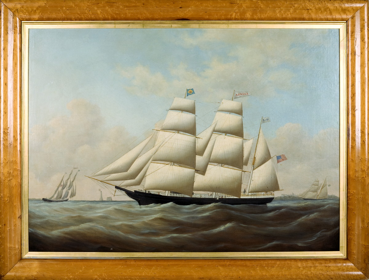 Appraisal: THE AMERICAN BARK AZELIA PASSING CAPE MAY ATTRIBUTED TO JOSEPH