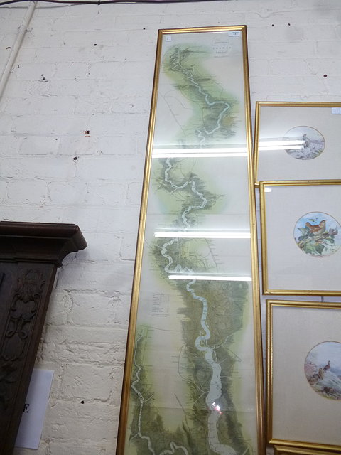 Appraisal: A PRINT OF TOMBLESON'S PANORAMIC MAP OF THE THAMES MEDWAY