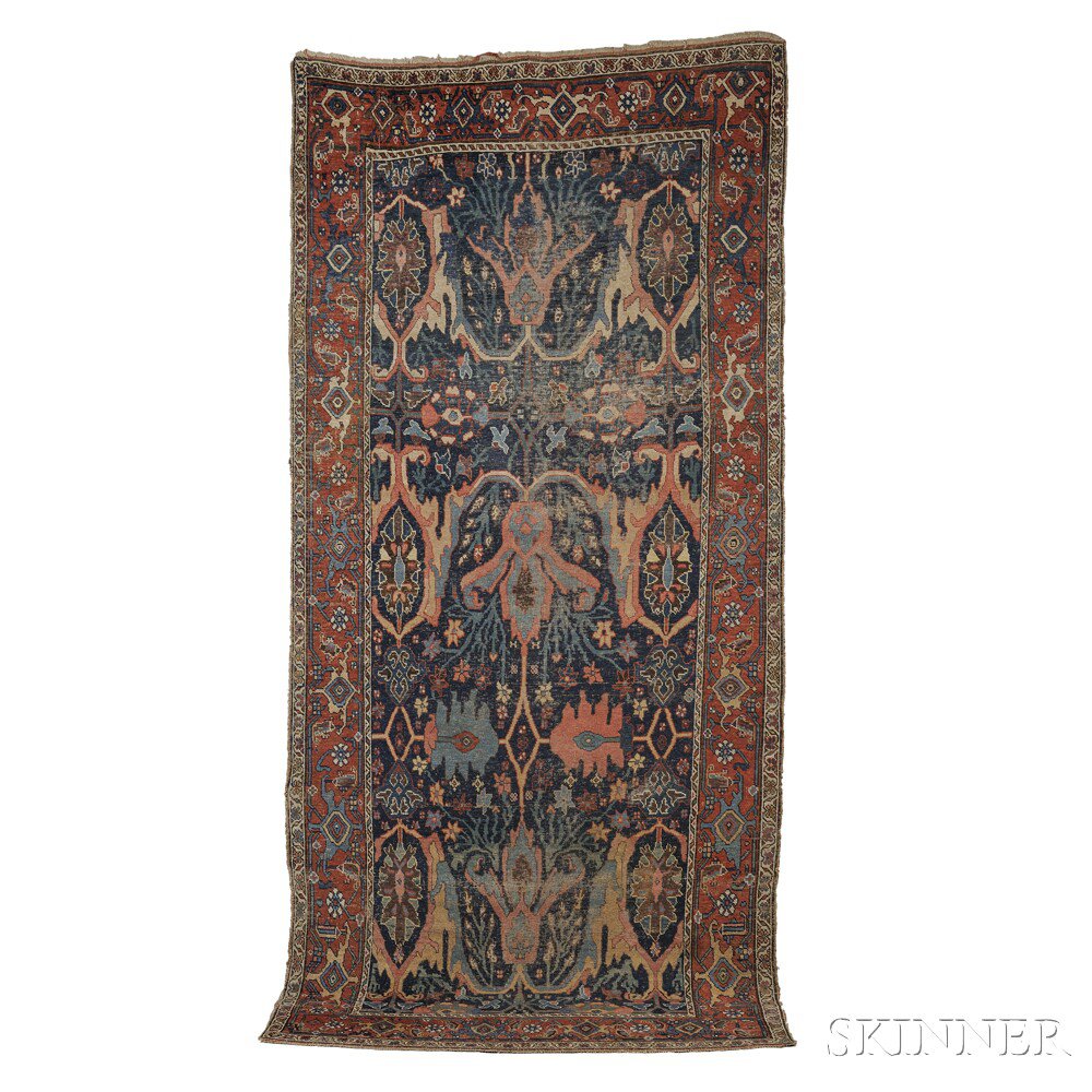 Appraisal: Bidjar Carpet Northwest Persia late th century the midnight blue