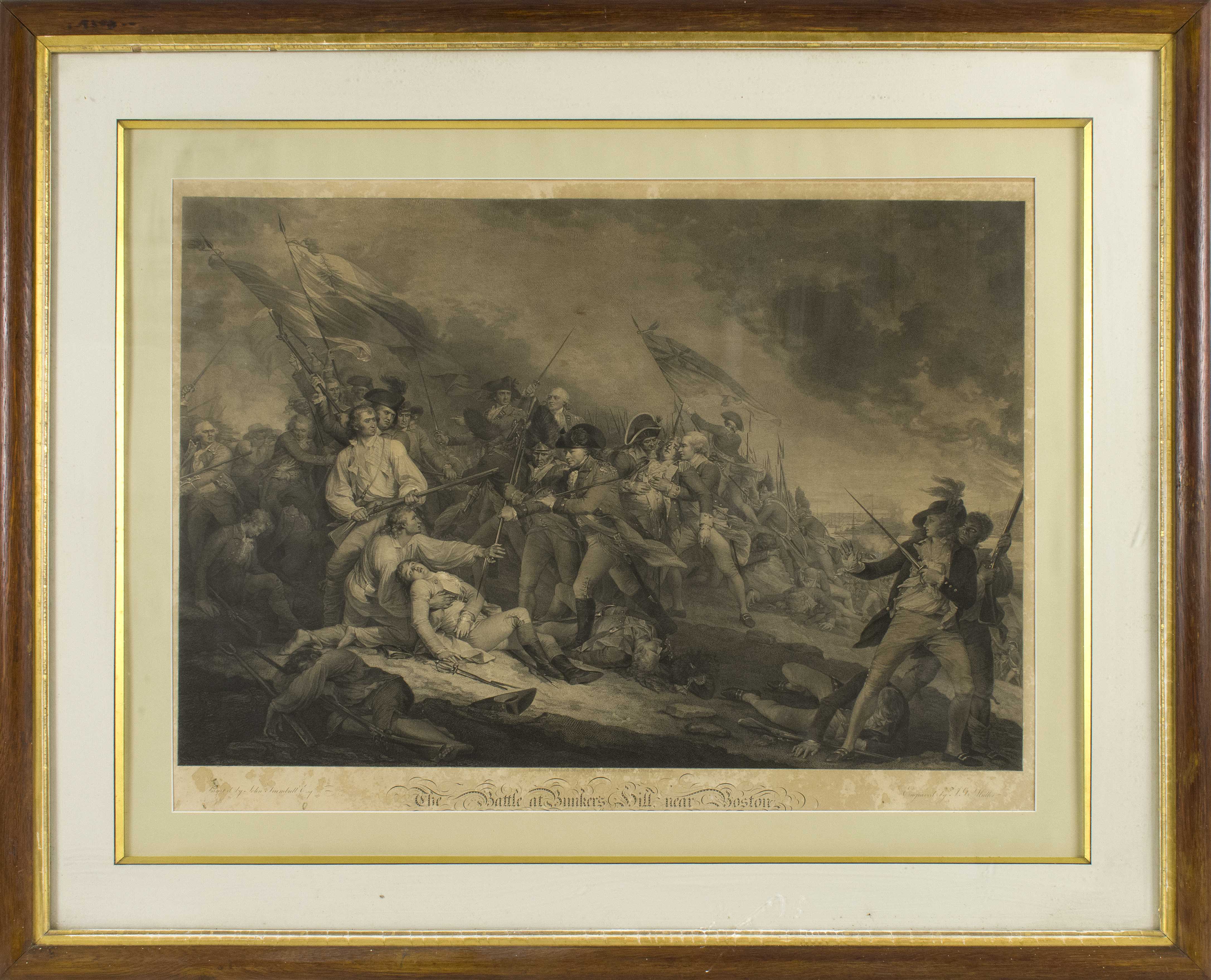 Appraisal: AFTER JOHN TRUMBULLAmerican Late th CenturyThe Battle at Bunker's Hill