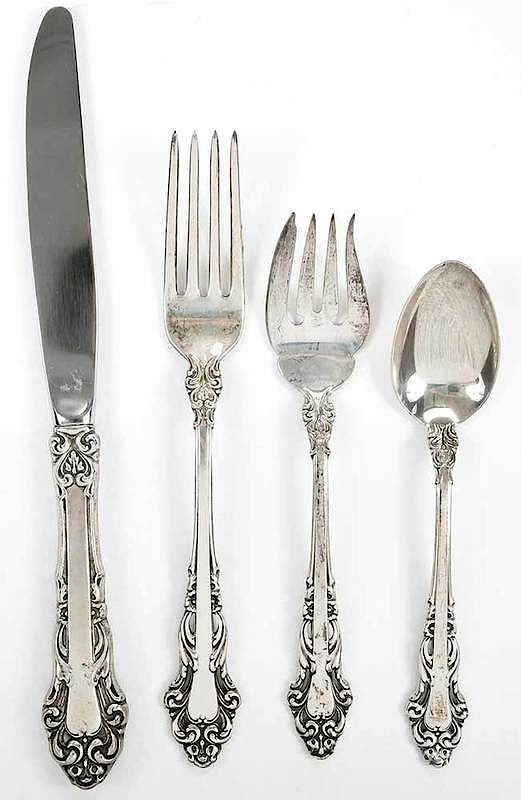 Appraisal: Grande Renaissance Sterling Flatware Pieces American th century including four