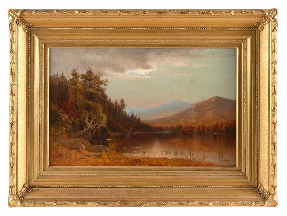 Appraisal: M DEFOREST BOLMER NEW YORK - AUTUMNAL MOUNTAIN LANDSCAPE OIL