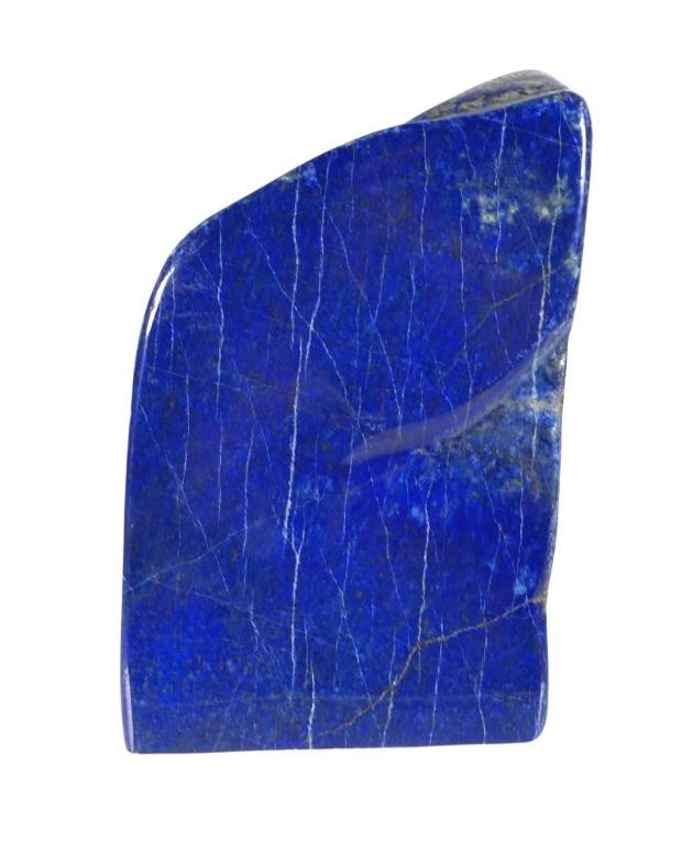 Appraisal: Natural lapis lazuli polished mineral specimen Slab measures approx x