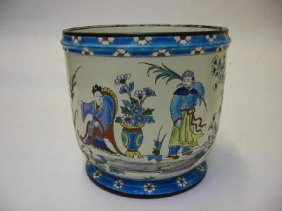 Appraisal: A LIMOGES PORCELAIN JARDINIERE late th century of circular form