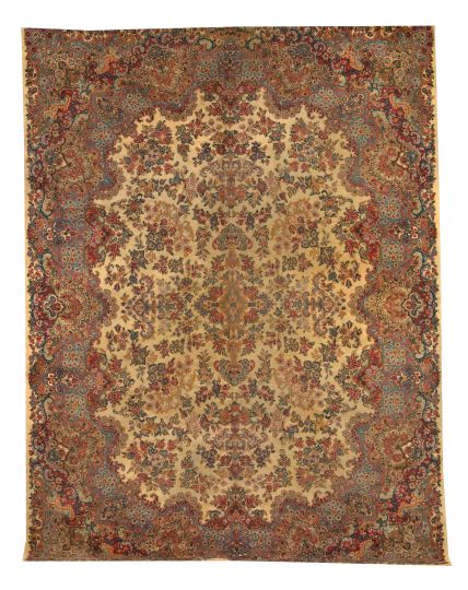 Appraisal: Semi-Antique Kerman Carpet ' x '