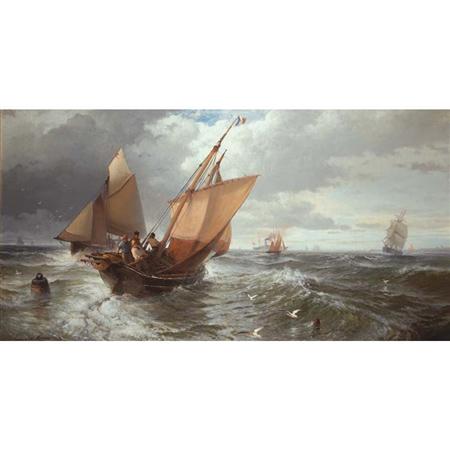 Appraisal: Edward Moran American - Off Calais Pier Estimate -