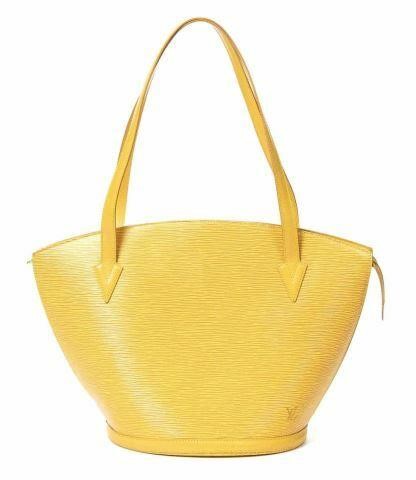 Appraisal: Louis Vuitton St Jacques GM handbag in yellow Epi leather