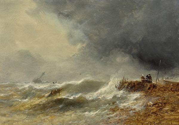 Appraisal: Attributed to Edwin Hayes RHA RI ROI British - Storm