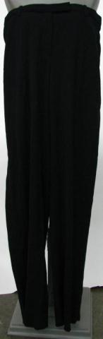 Appraisal: Armani Collezioni black wool blend flat front pleated trousers virgin