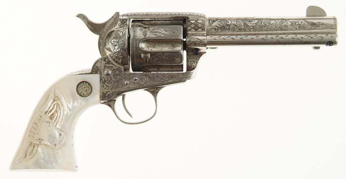 Appraisal: EXTREMELY RARE ENGRAVED COLT SINGLE ACTION ARMY REVOLVER WITH LONG