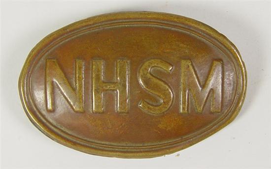 Appraisal: Civil War Period Union Militia Belt Buckle New Hampshire State