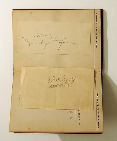 Appraisal: Waterman's autograph album kept by Richard DeWatt of the Hackley