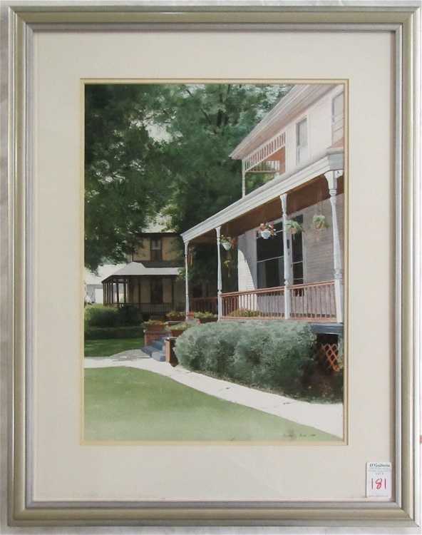 Appraisal: SUSAN L KOCH WATERCOLOR ON PAPER Oregon st century Victorian