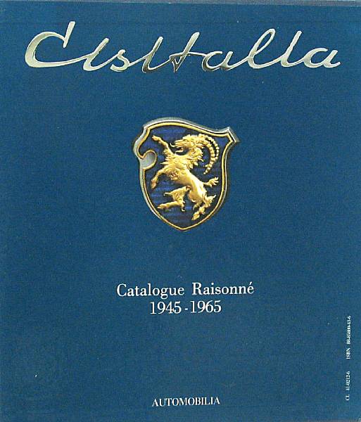 Appraisal: Cisitalia Catalogue Raisonne by Nino Balestra and Cesare De Agostini