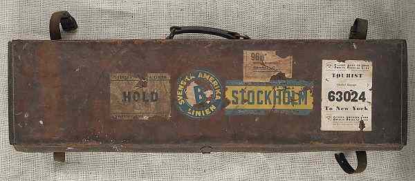 Appraisal: Three shotgun cases to include an Army Navy canvas case