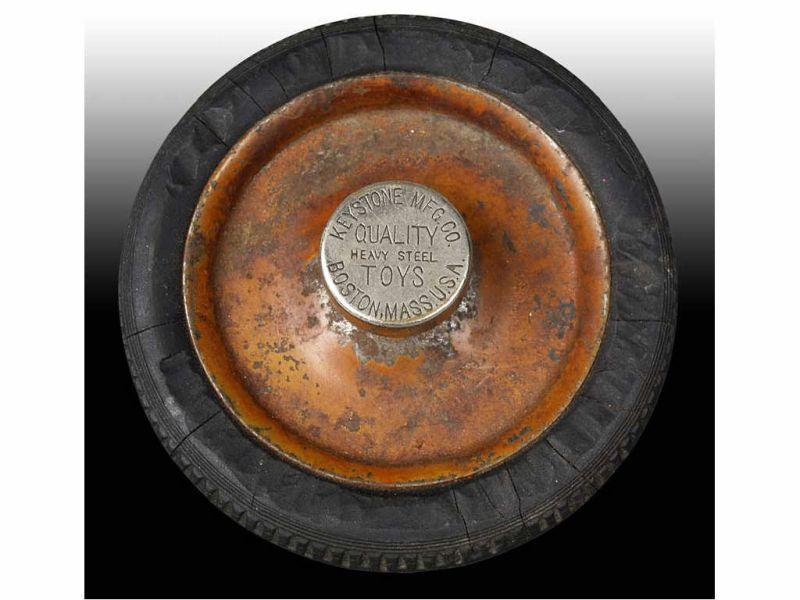 Appraisal: Pressed Steel Keystone Promotional Tire Ashtray Description - '' Dia