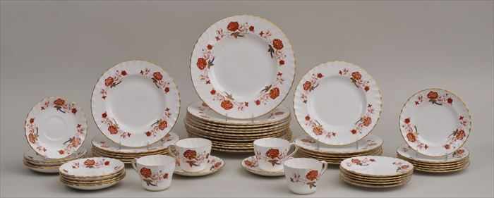 Appraisal: ROYAL CROWN DERBY CHINA DINNER SERVICE IN THE BALTIC PATTERN