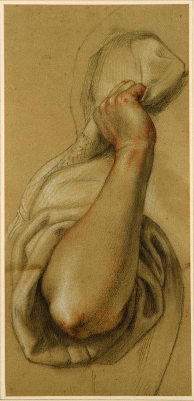 Appraisal: Charles West Cope - Study of an arm Coloured chalks