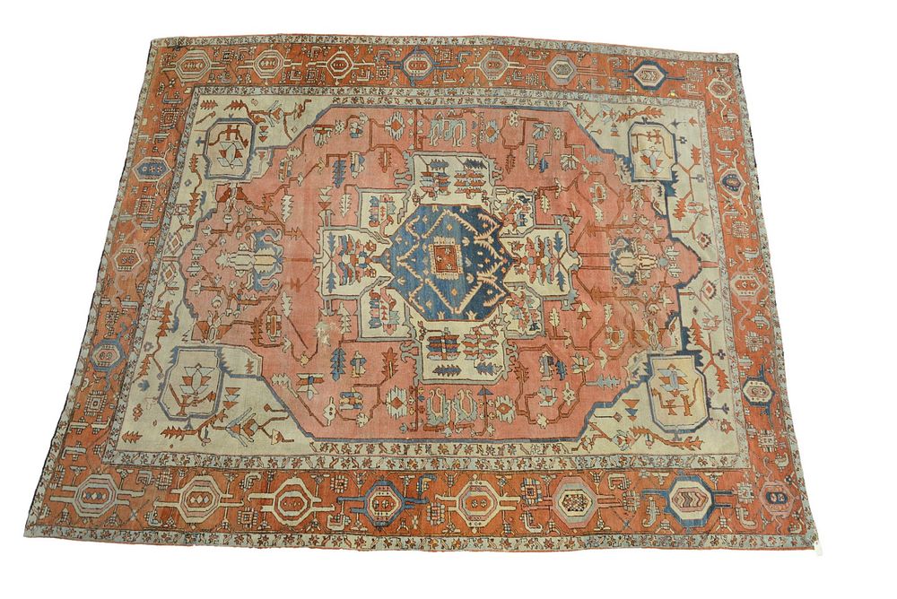 Appraisal: Serapi Oriental Carpet end fraying and one low spot in