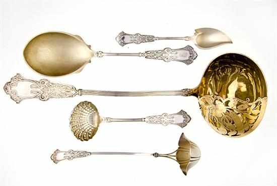 Appraisal: Whiting Alhambra pattern sterling flatware and serving pieces New York