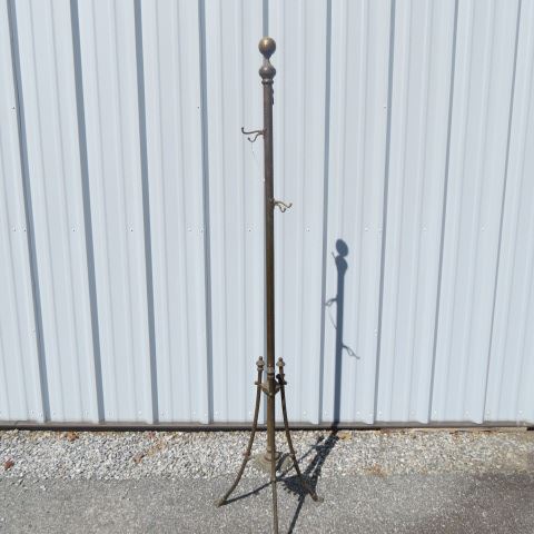 Appraisal: Antique Brass Sword Rack or Coat Rack