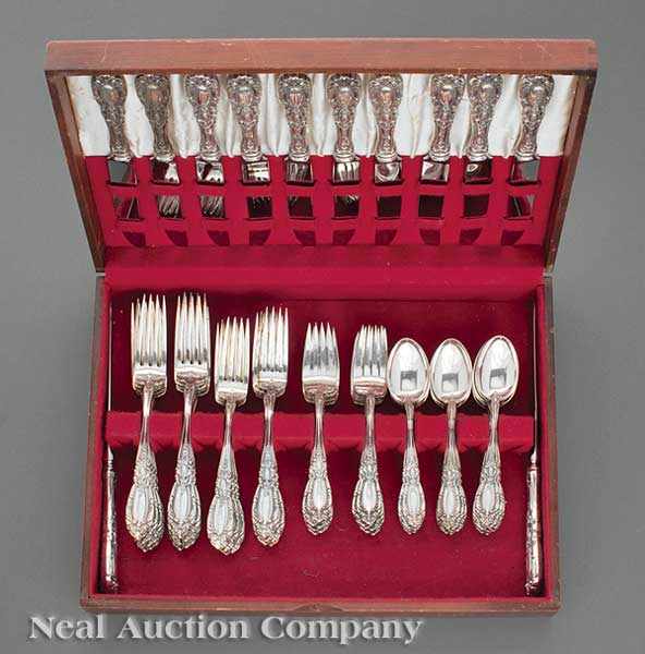 Appraisal: An American Sterling Silver Flatware Service Towle King Richard pattern