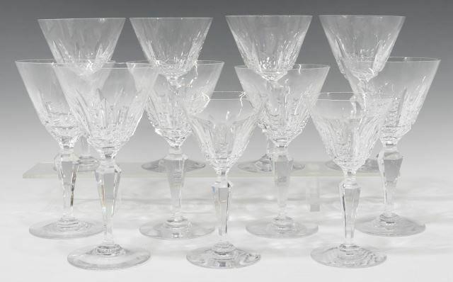 Appraisal: lot of French Baccarat Austerlitz crystal stemware all bearing acid-etched