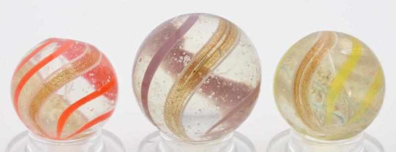 Appraisal: Lot of Lutz Marbles Description Includes one lavender one orange