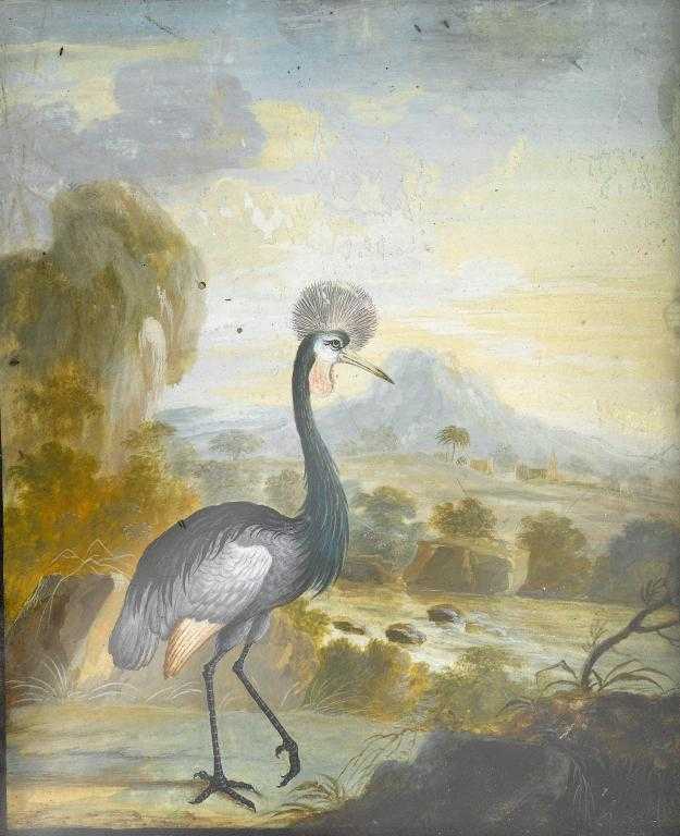 Appraisal: ATTRIBUTED TO J F HEFELE D A CROWNED CRANE IN