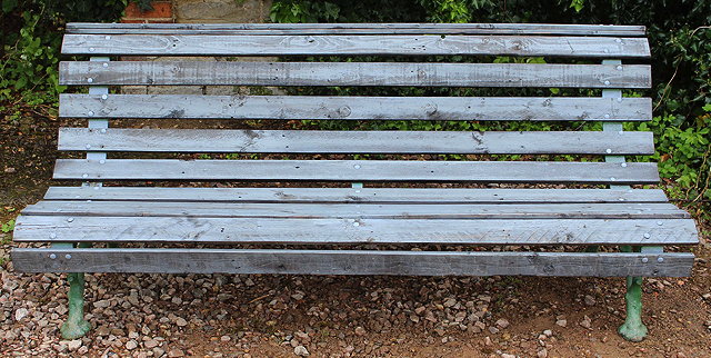 Appraisal: A GARDEN BENCH with naturalistically cast iron ends and a