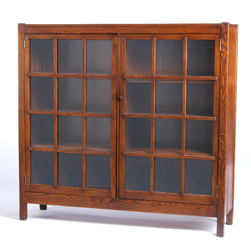 Appraisal: PAINE FURNITURE COMPANY Two-door bookcase with twelve panes per door