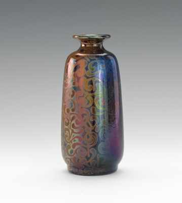 Appraisal: A Signed Sicard Vase Signed near the foot the iridescent