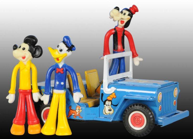 Appraisal: Walt Disney Marx Tin Disneyland Jeep Toy Description Includes scarce