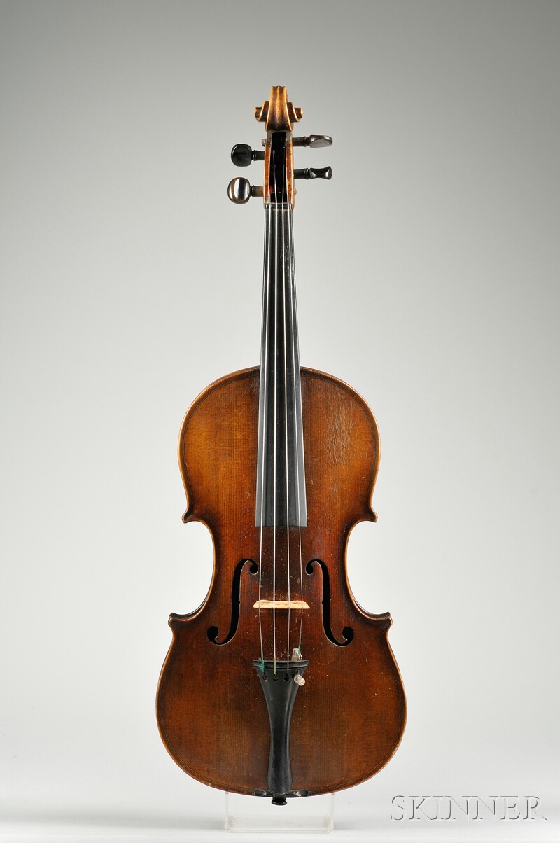 Appraisal: French Violin Caussin Workshop Neufchatel c bearing the maker's label