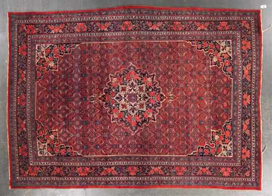 Appraisal: Semi-antique Bijar carpet Persia circa x Estimate - Good condition